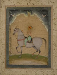 Ritratto equestre del Principe Dara Shikoh da giovane, 1640